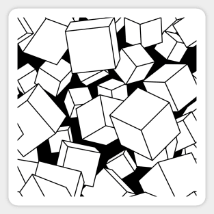 Cube Explosion Sticker